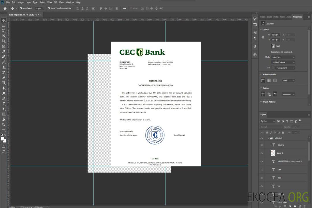 Roumanie , CEC Bank , reference template Roumanie , CEC Bank , reference template